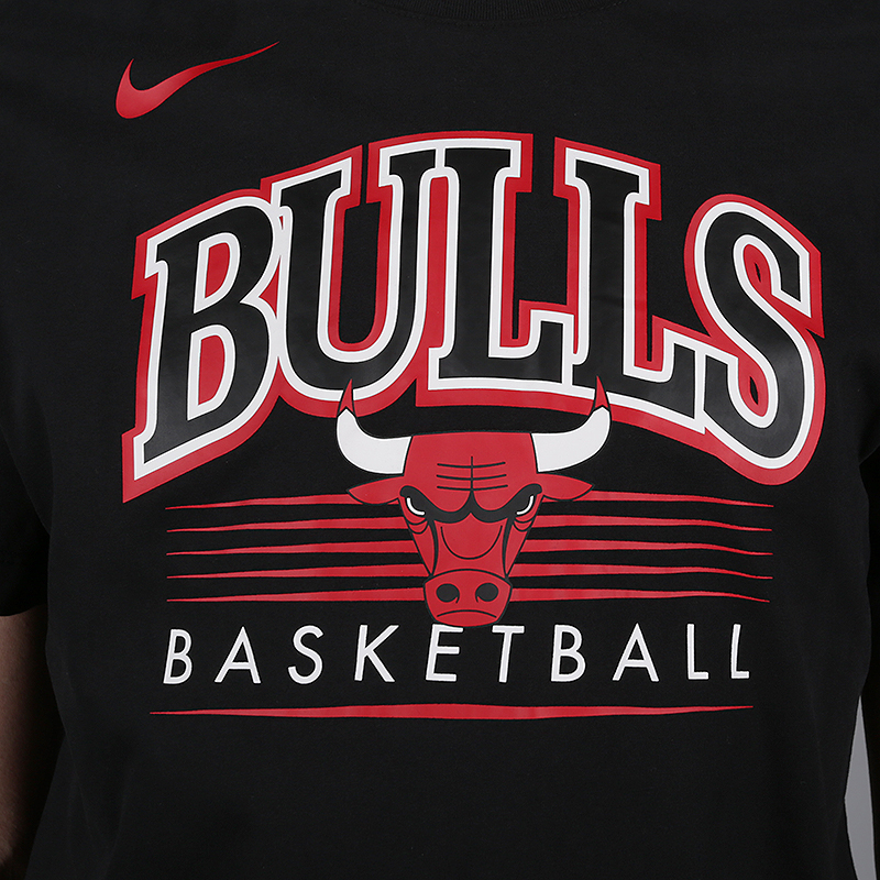мужская черная футболка Nike NBA Chicago Bulls Dri-FIT AQ6320-010 - цена, описание, фото 2